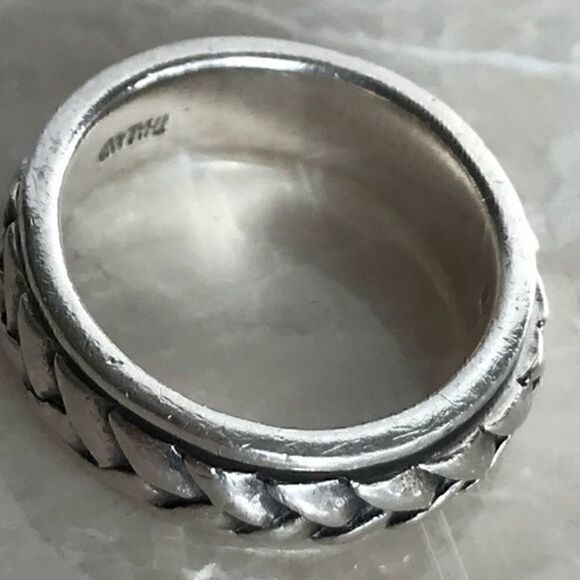 Elegant Braided Intricate Design 925 Silver Ring - Picture 5 of 6